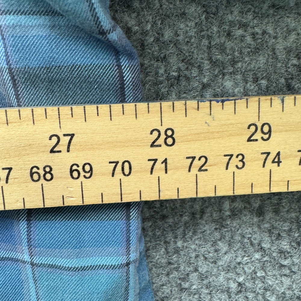 Orvis Signature Collection Button Shirt Mens XXL Blue Long Sleeve Plaid Casual - Picture 5 of 11